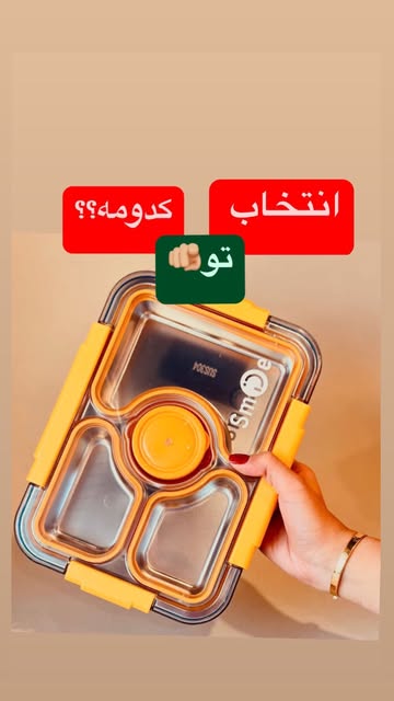ظرف غذای واشر دار کاسه در دار بدون نشتی