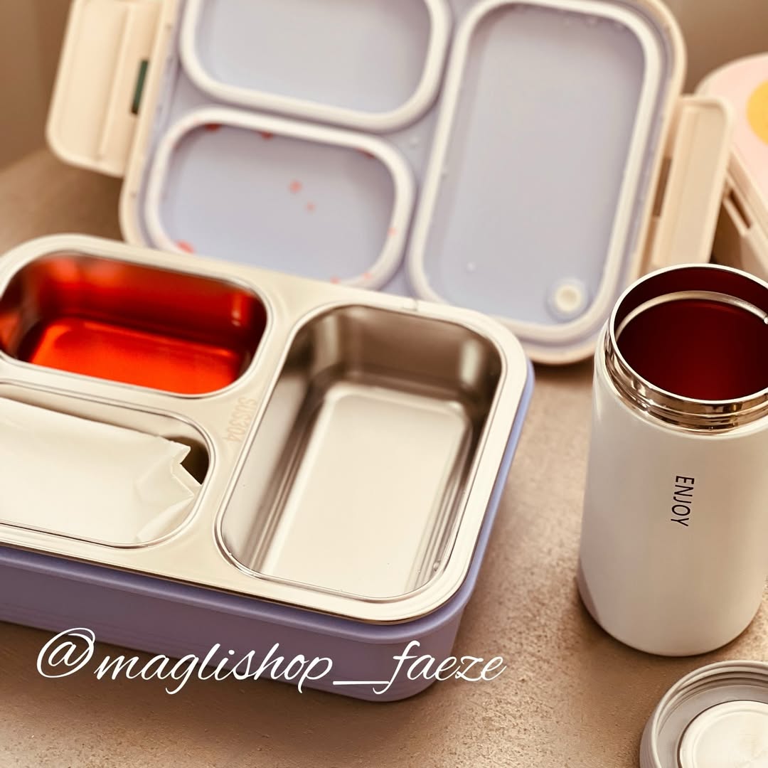 لانچ باکس واشر دار سه قسمته