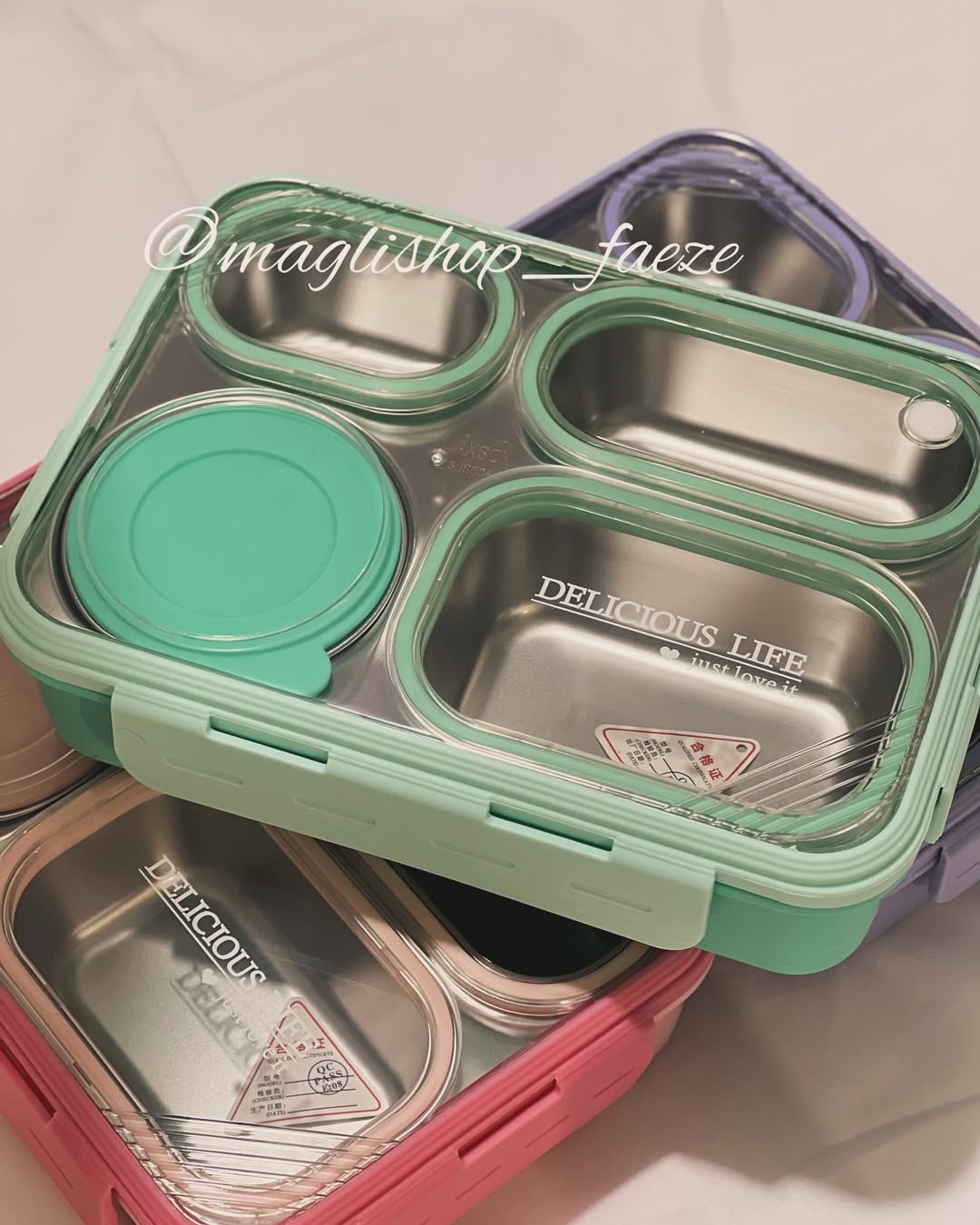 ظرف غذای واشر دار همراه با کاسه